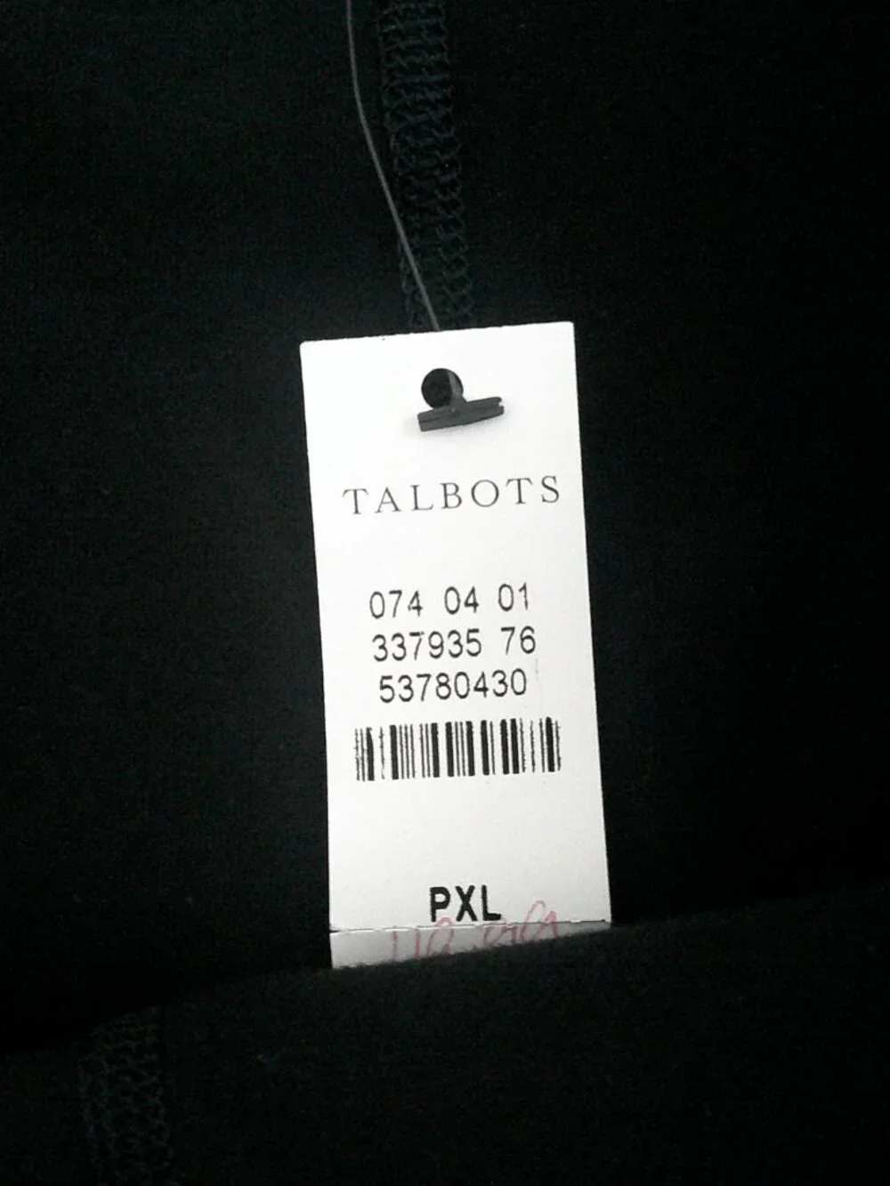 T By Talbots Black silky skort with Slit side pockets  Size XLP NWT